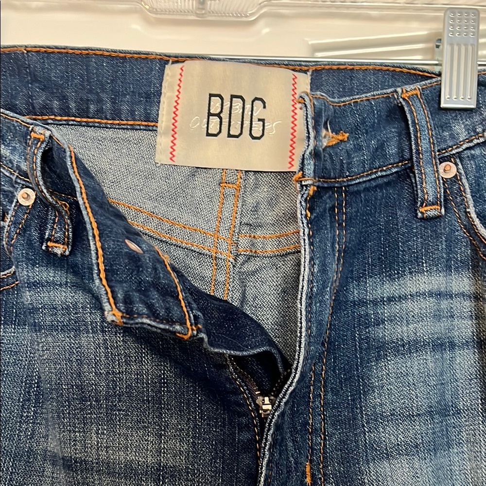 BDG by UO Blue wide leg ripped Denim Jeans